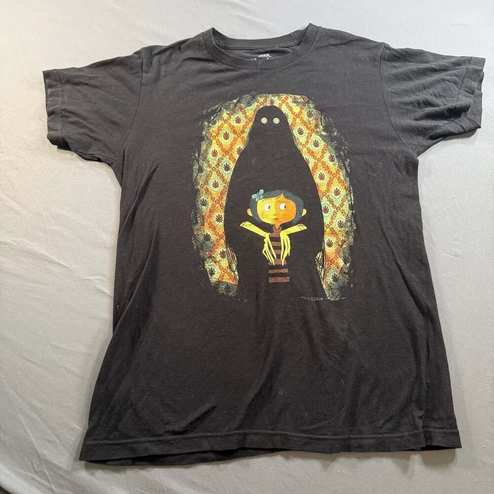 LAIKA Coraline T Shirt Womens Small Black Other Mother Graphic Movie Tee 2022